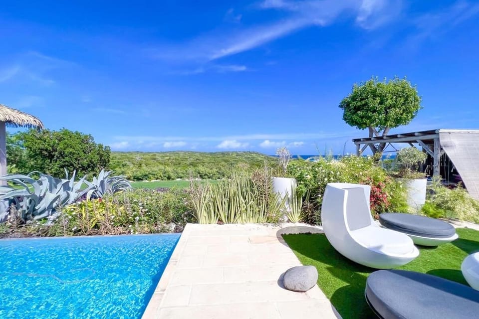 Day, Natural landscape, Garden, Garden view, Sea view, Swimming pool