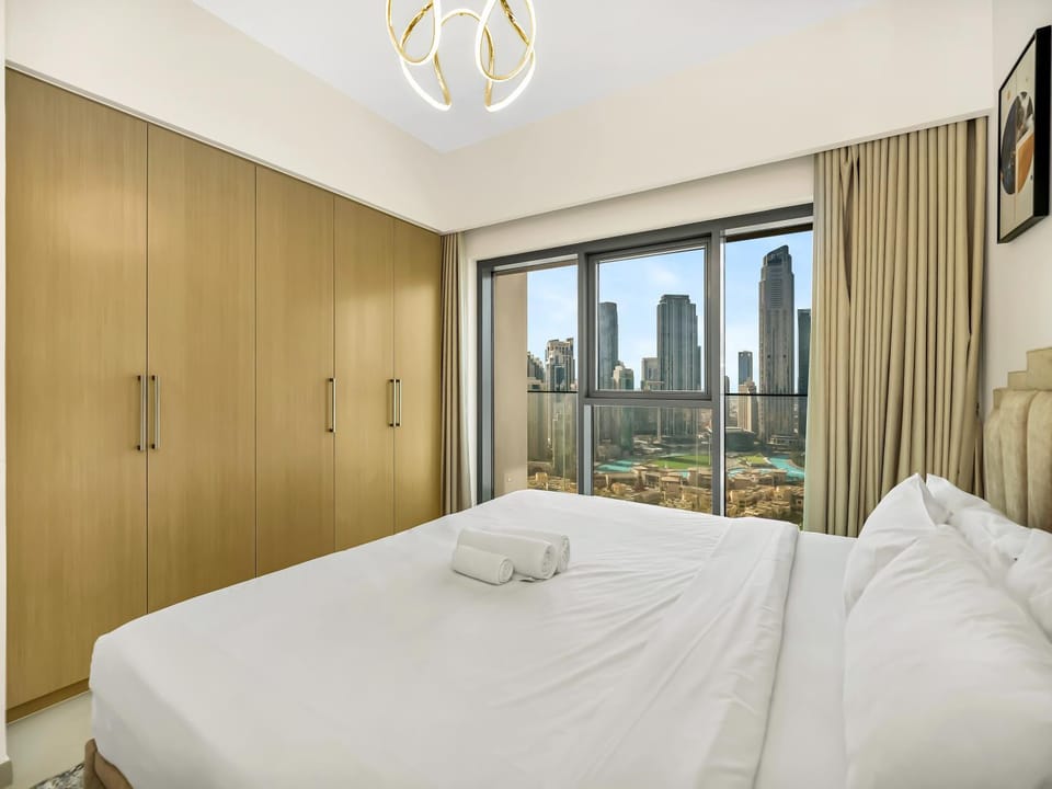 Bed, Photo of the whole room, Bedroom, towels, wardrobe