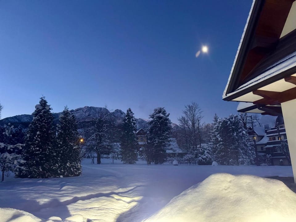 Natural landscape, Winter, Mountain view