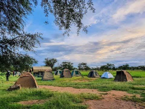 silver travel sand safari Luxury tent in Tanzania