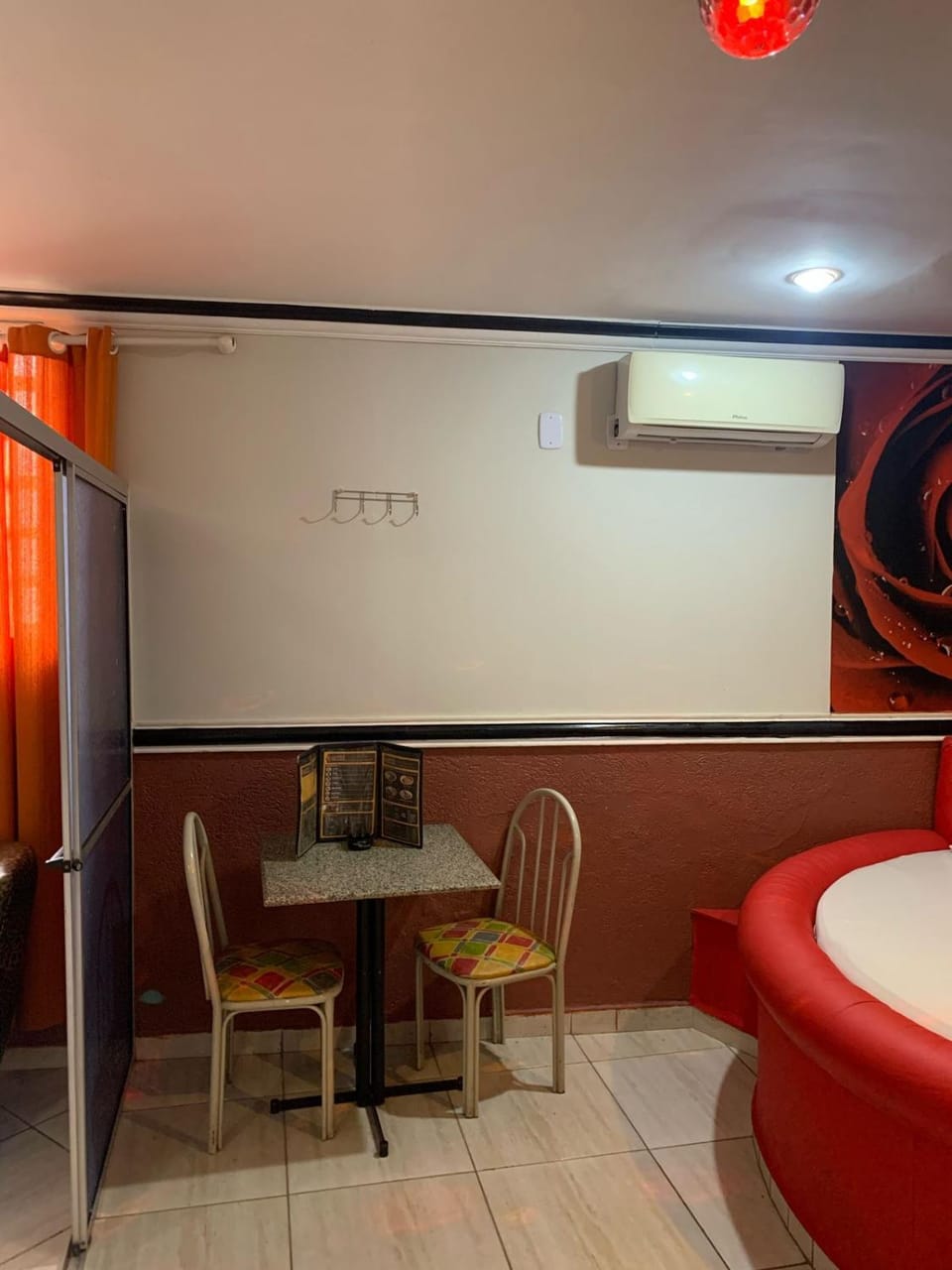 Dining area, air conditioner