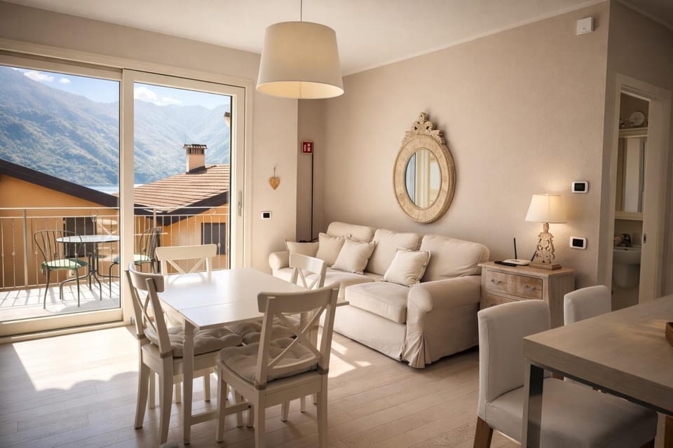 Natural landscape, Living room, Seating area, Dining area, Mountain view