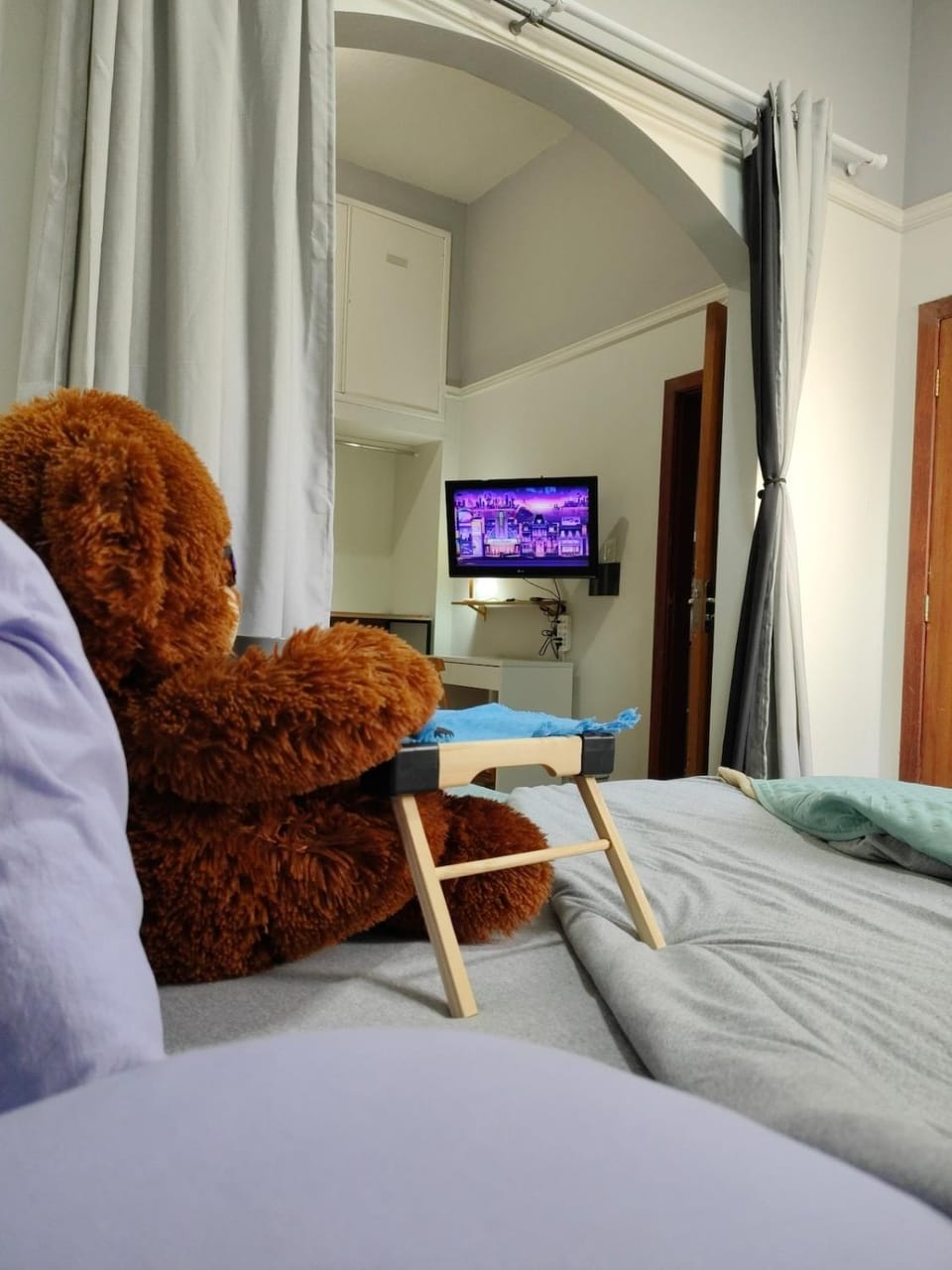 Bed, TV and multimedia, Photo of the whole room, Evening entertainment
