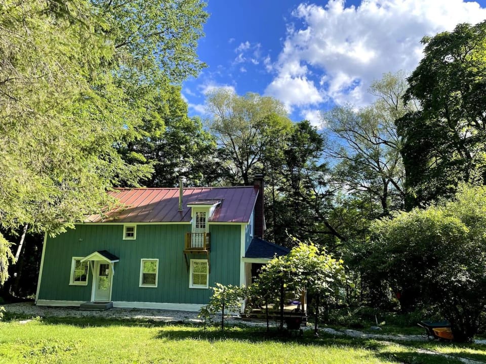 Dual-Home Berkshire Retreat Sleeps 16 House in Hancock