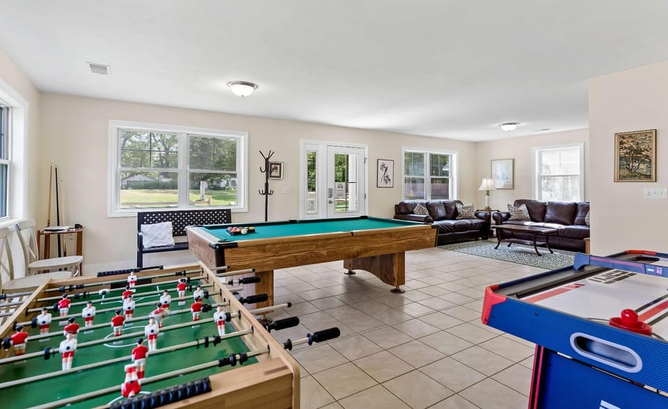 Open Concept Lakefront Home with Rec Room and Fire Pit House in Michigan