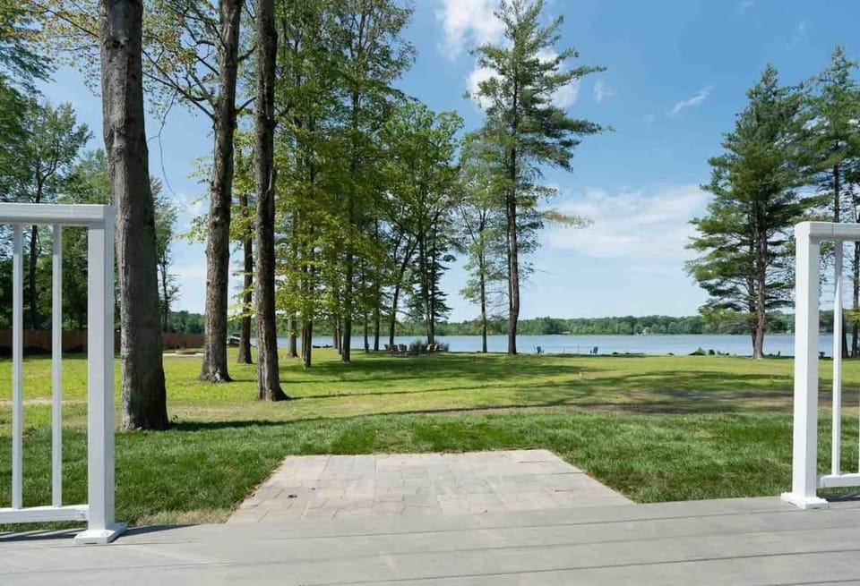 Open Concept Lakefront Home with Rec Room and Fire Pit House in Michigan