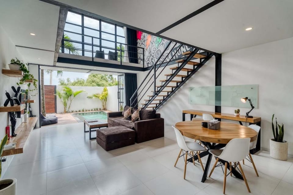 Echo Haven A2 1BR Loft In Canggu Apartment in North Kuta