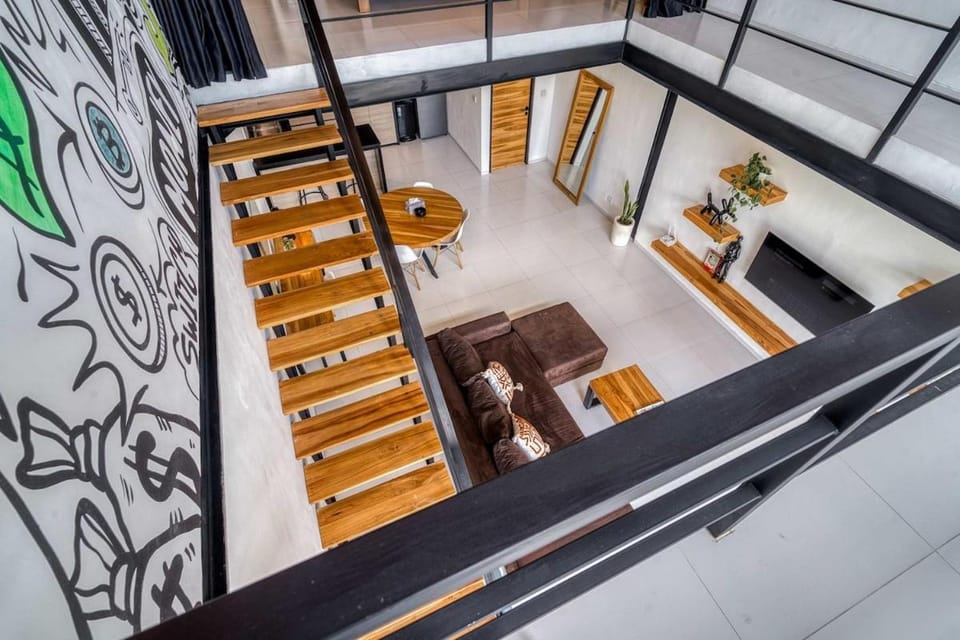 Echo Haven A2 1BR Loft In Canggu Apartment in North Kuta