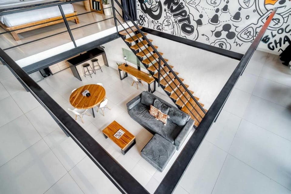 Echo Haven A3 1BR Loft In Canggu Apartment in North Kuta