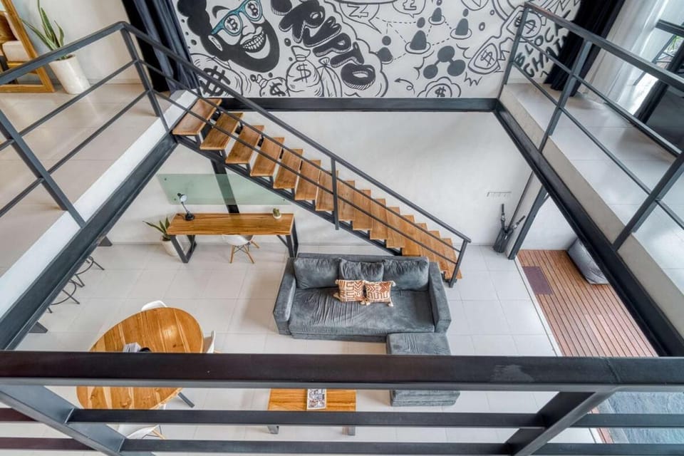 Echo Haven A3 1BR Loft In Canggu Apartment in North Kuta