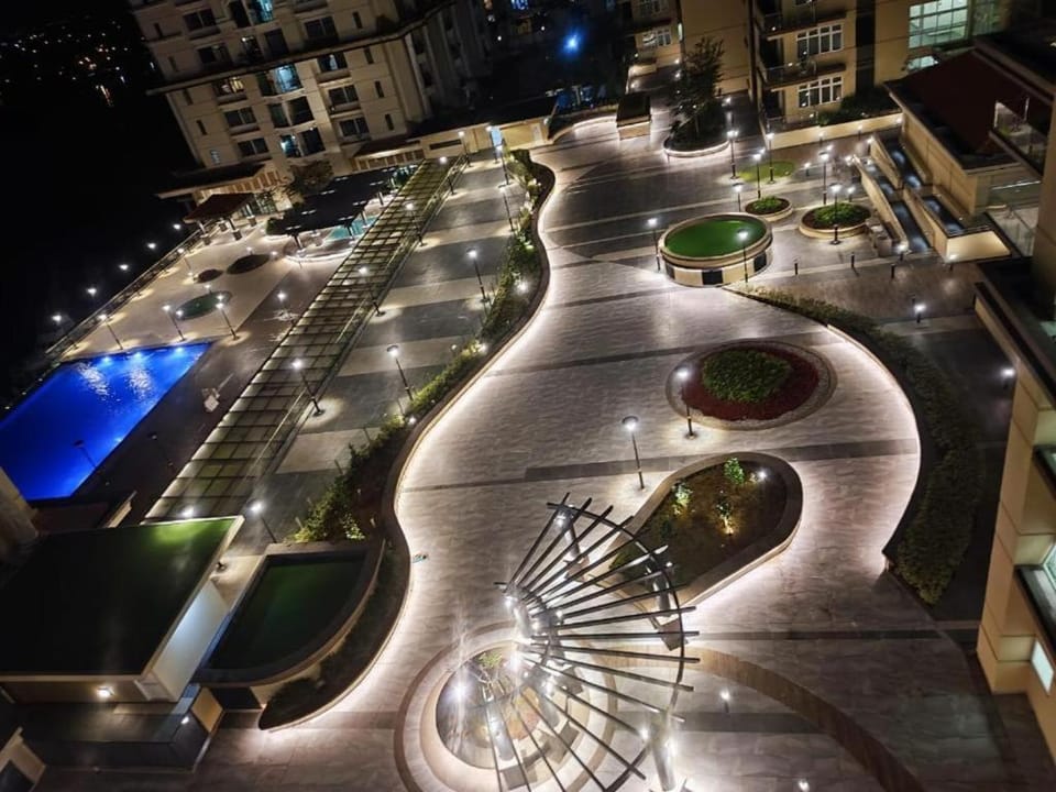 Night, Garden, View (from property/room), Pool view