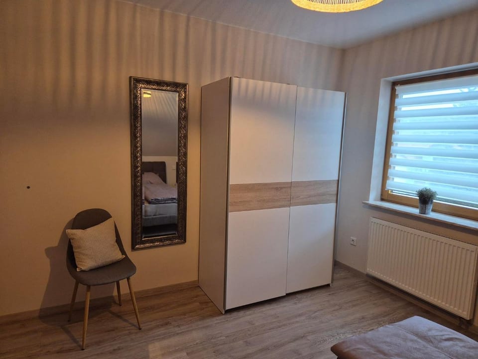 Photo of the whole room, wardrobe