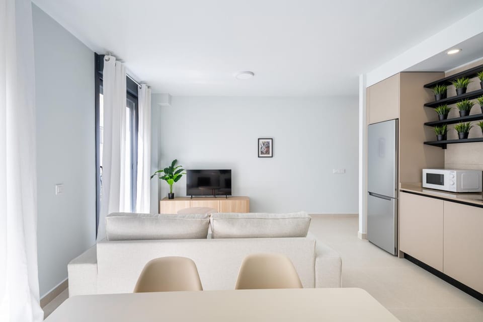 Kitchen or kitchenette, Living room