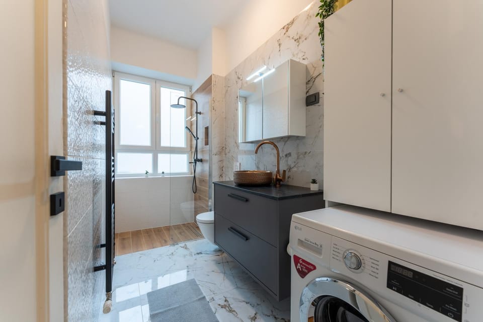 Shower, Toilet, Bathroom, washing machine