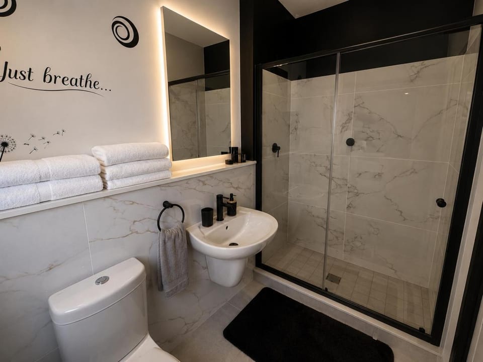 Shower, Toilet, Bathroom, towels