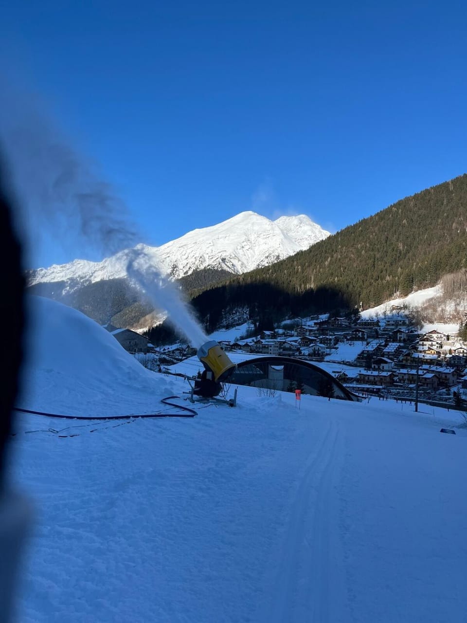 Natural landscape, Winter, Skiing