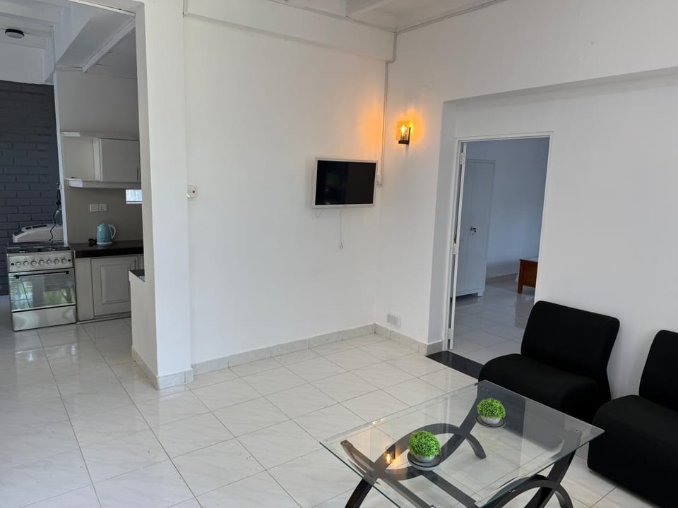Living room, kitchen