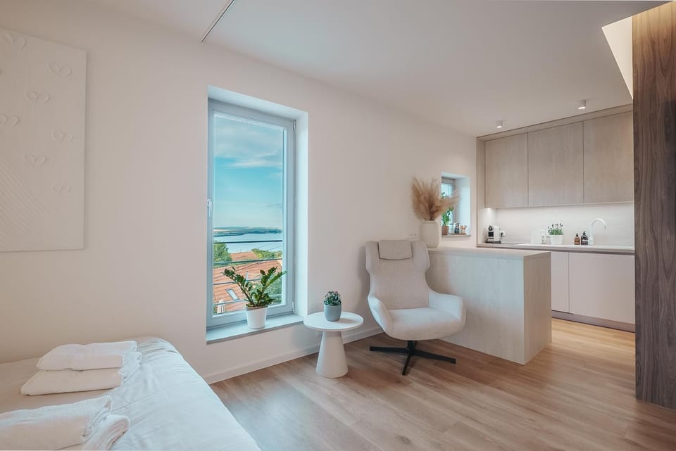 Living room, kitchen