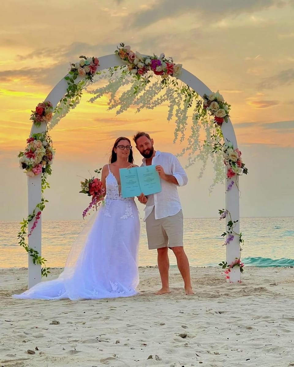 Day, Natural landscape, Beach, Guests, Sea view, Sunset, group of guests, wedding