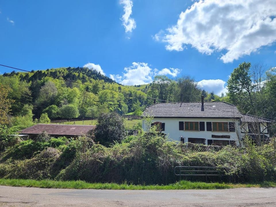 Property building, Spring, Natural landscape, Mountain view