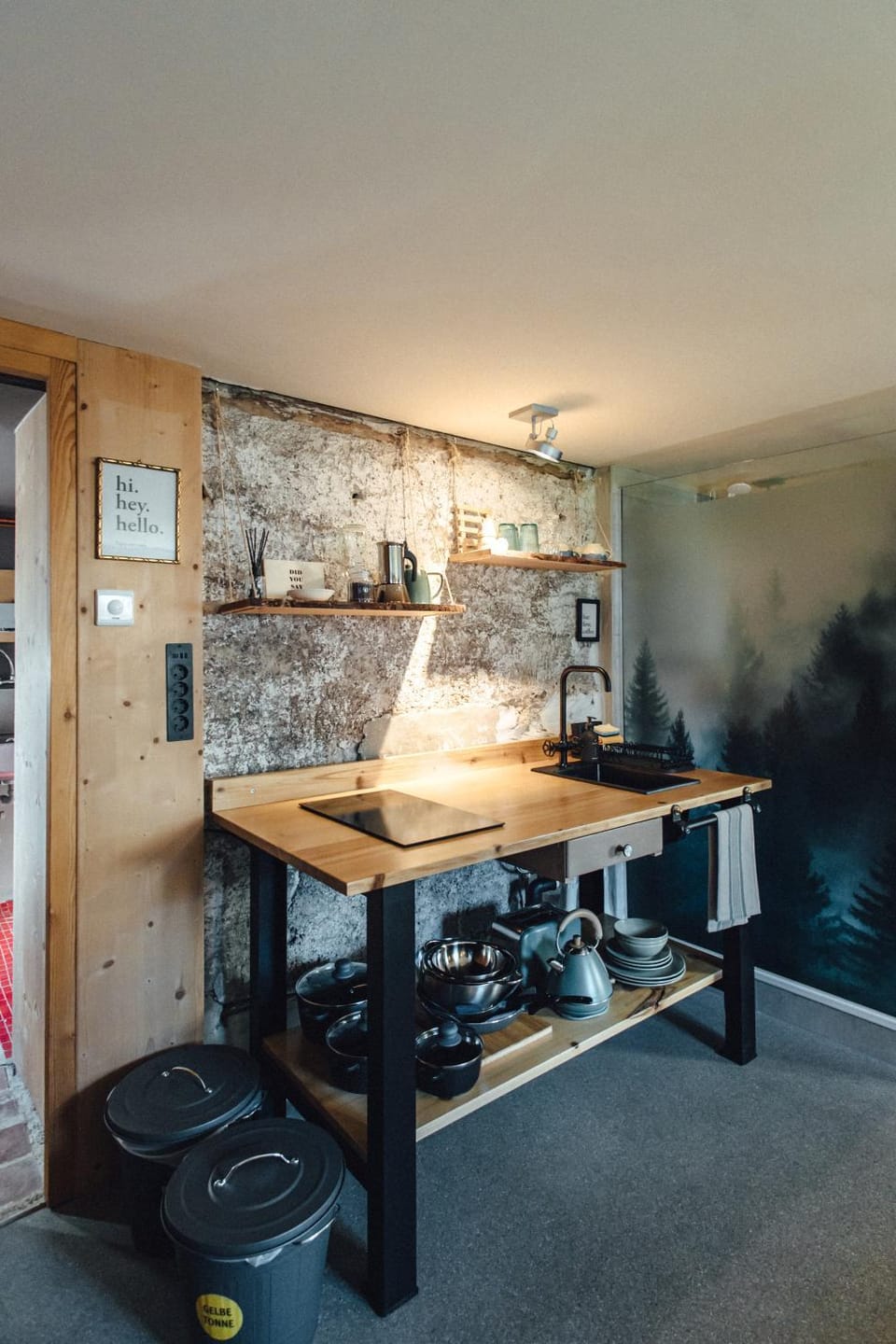 Kitchen or kitchenette, kitchen