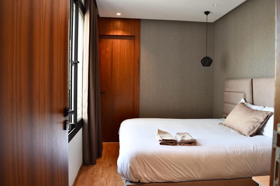 Bed, Photo of the whole room, Bedroom, towels, wardrobe