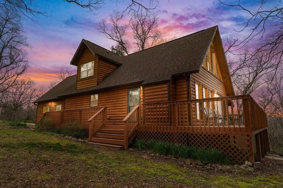 Property building, Spring, Sunset