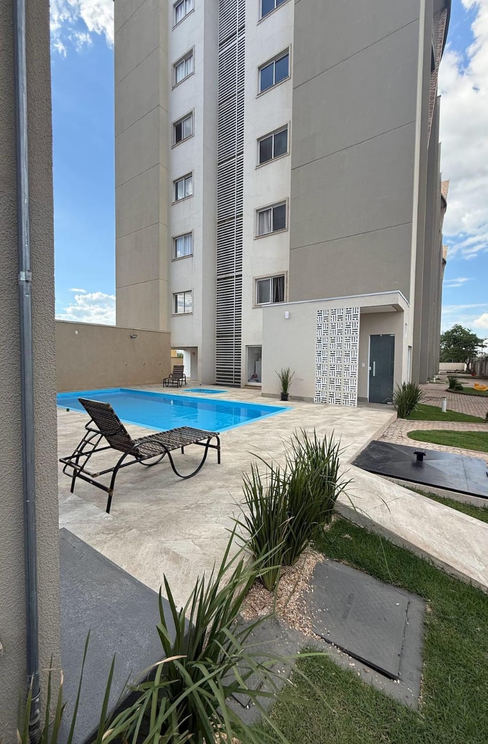 Pool view, sunbed