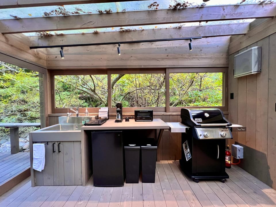BBQ facilities, kitchen