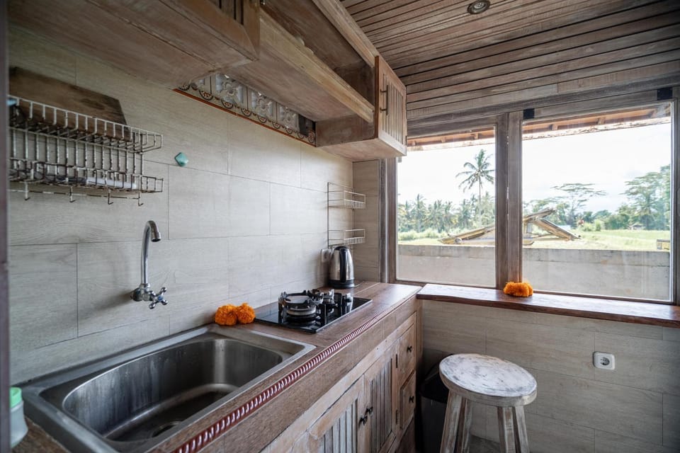 Kitchen or kitchenette, stove, kitchen