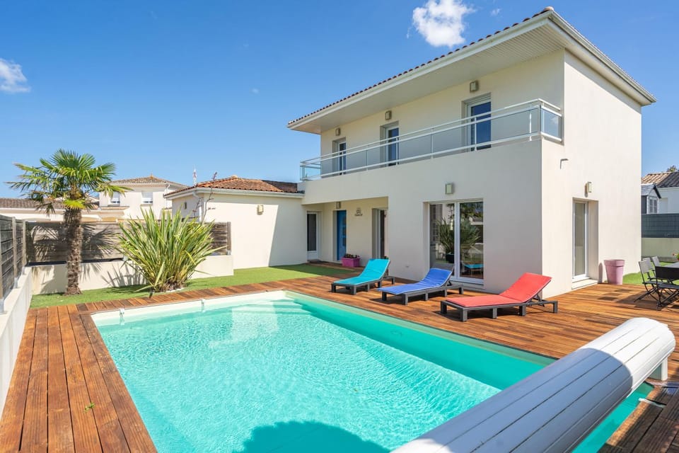 Property building, Living room, Swimming pool