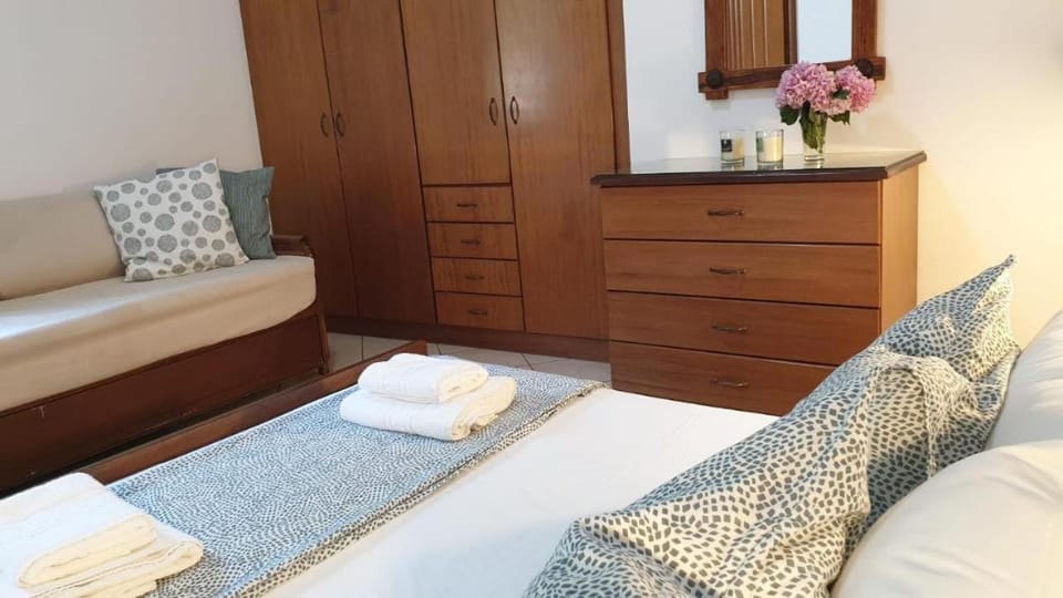 Bed, Photo of the whole room, Bedroom, towels, wardrobe