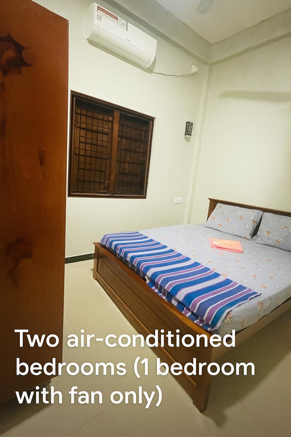 Bed, Bedroom, air conditioner