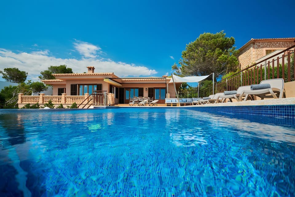 Property building, Living room, Swimming pool