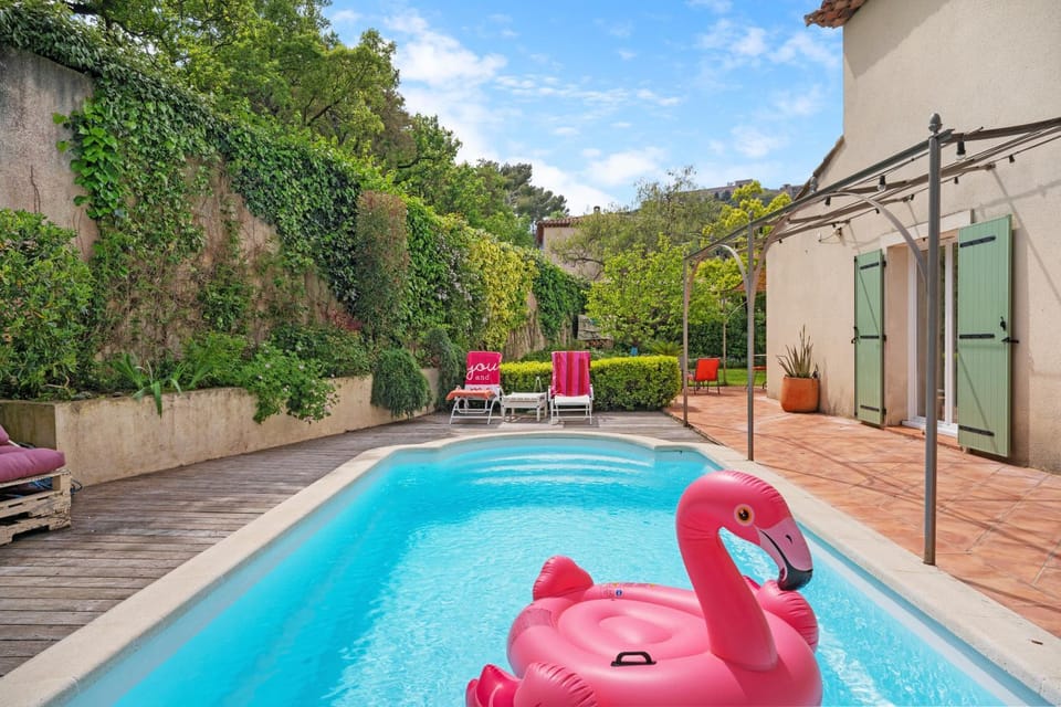 Property building, Living room, Swimming pool