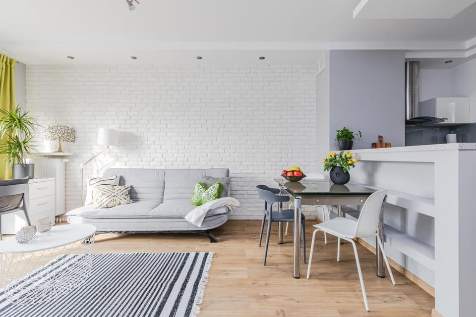 Kitchen or kitchenette, Living room, Photo of the whole room, Seating area, Dining area