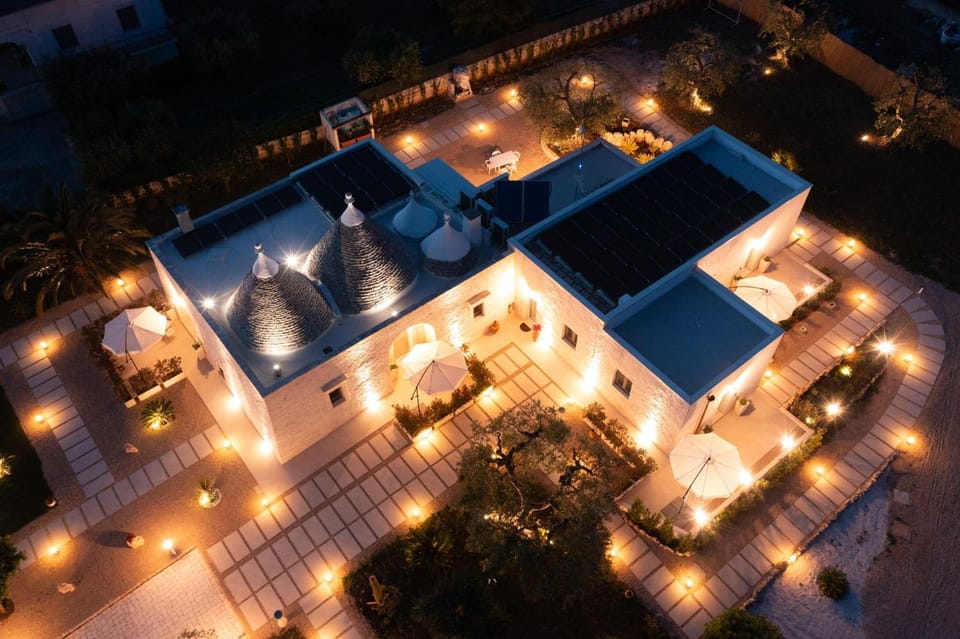 Property building, Night, Bird's eye view