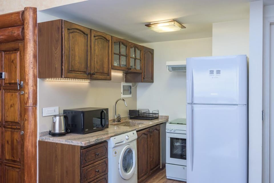 Coffee/tea facilities, Kitchen or kitchenette, microwave, oven, stove, washing machine