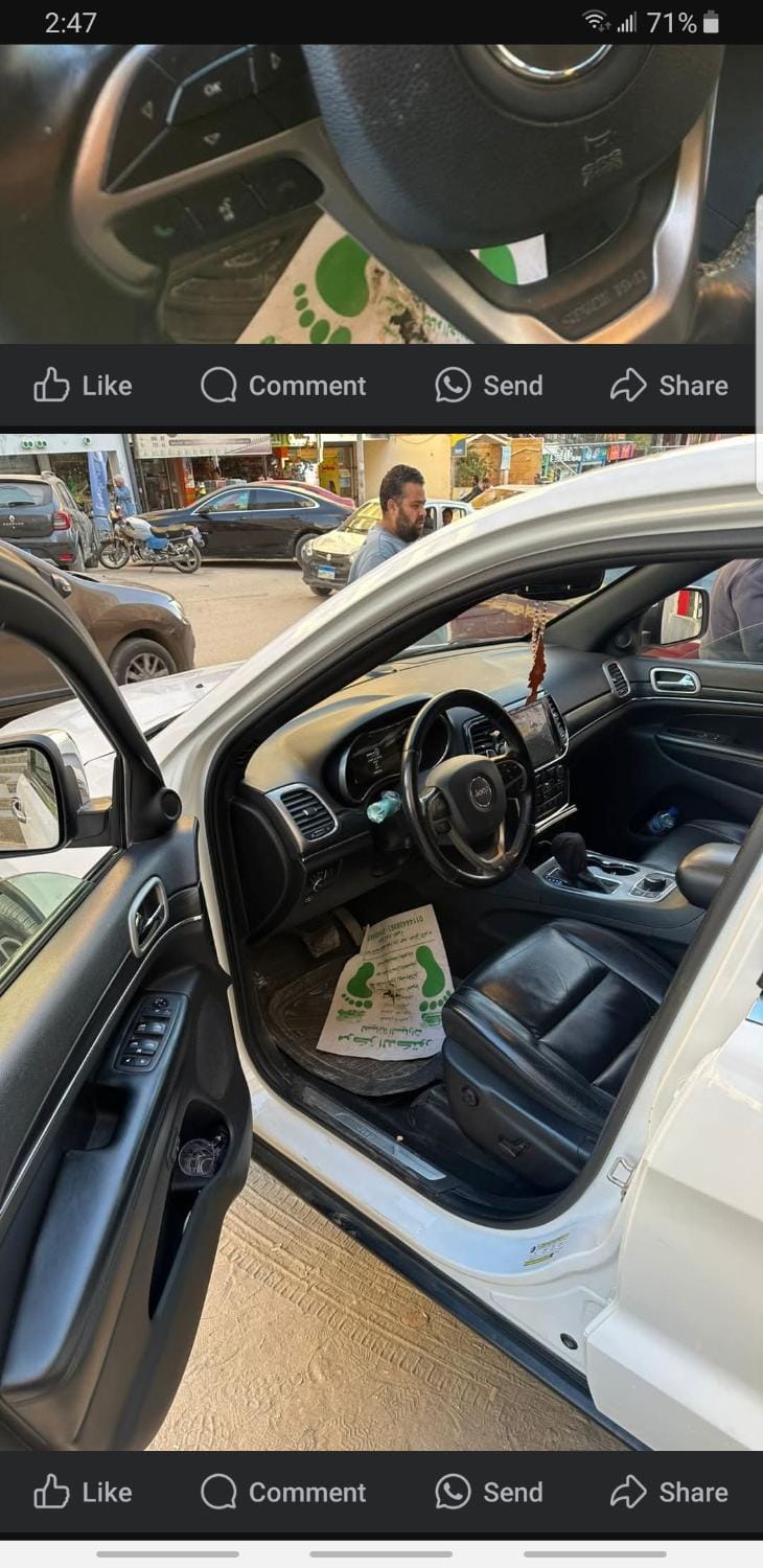 Jeep grand Cherokee limited for rent ful insurance without drivers Docked boat in New Cairo City