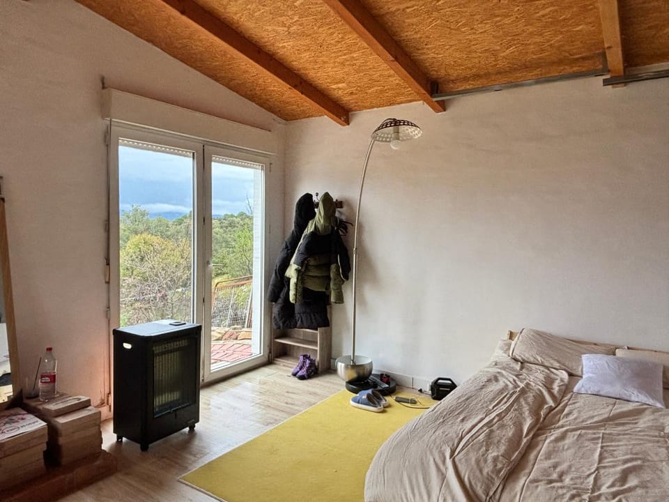 Bed, Natural landscape, Photo of the whole room, Bedroom, Mountain view