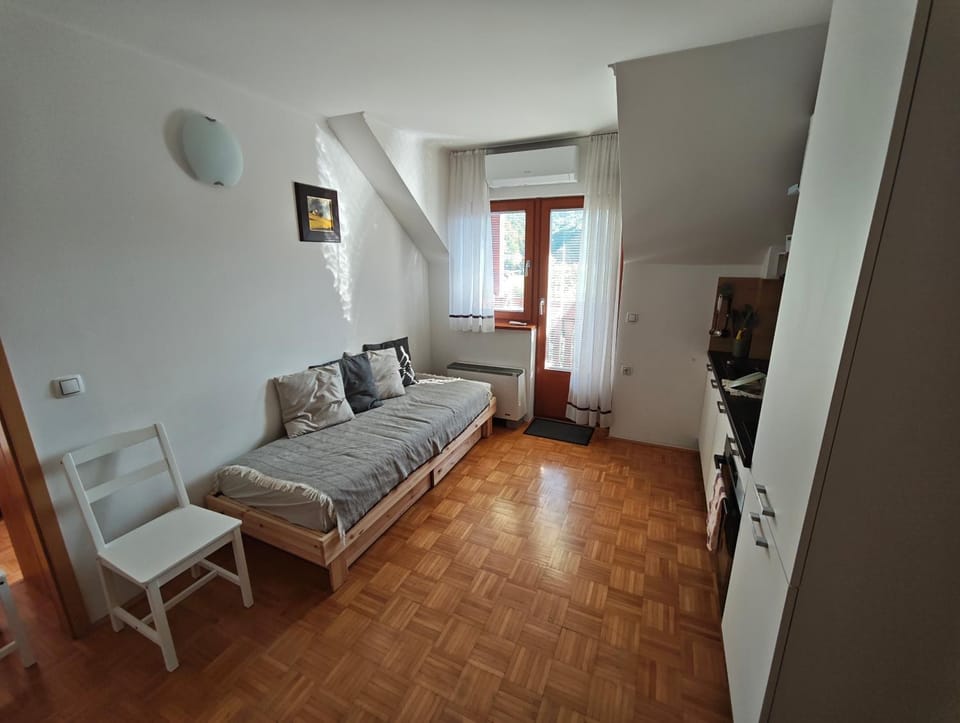 Balcony/Terrace, Seating area, kitchen, air conditioner