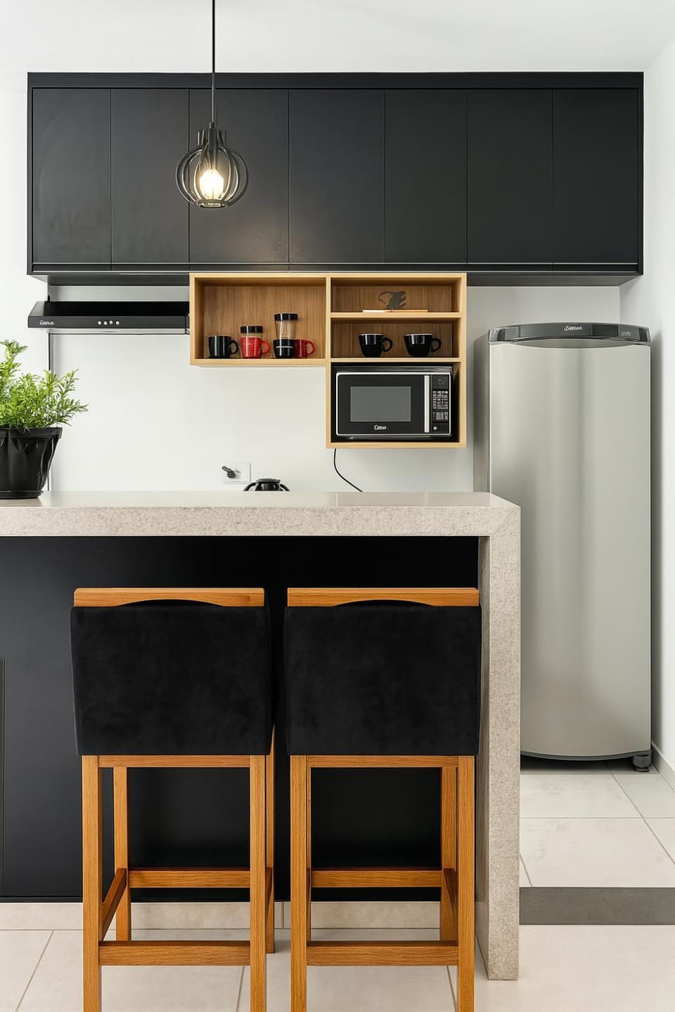 Kitchen or kitchenette, oven, stove