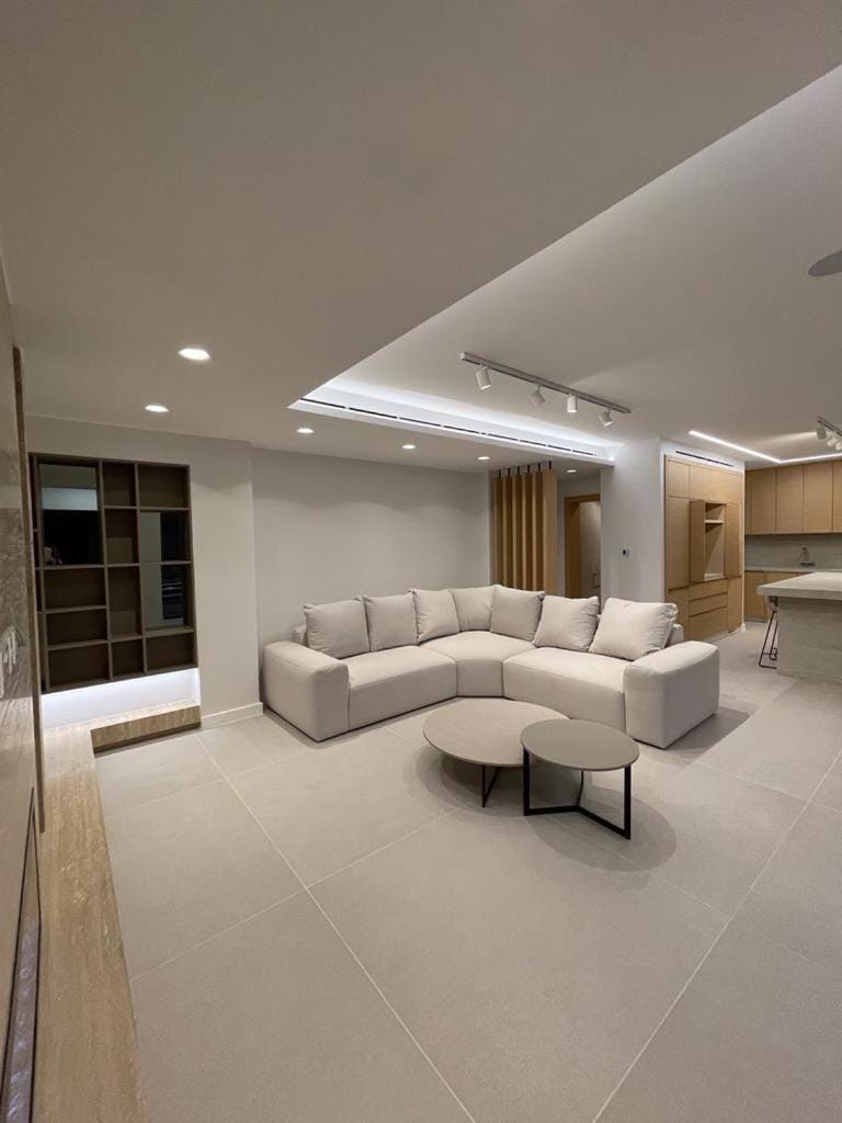 Kitchen or kitchenette, Living room, Seating area