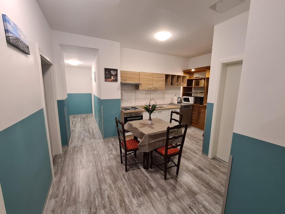 Kitchen or kitchenette, Dining area, oven, stove