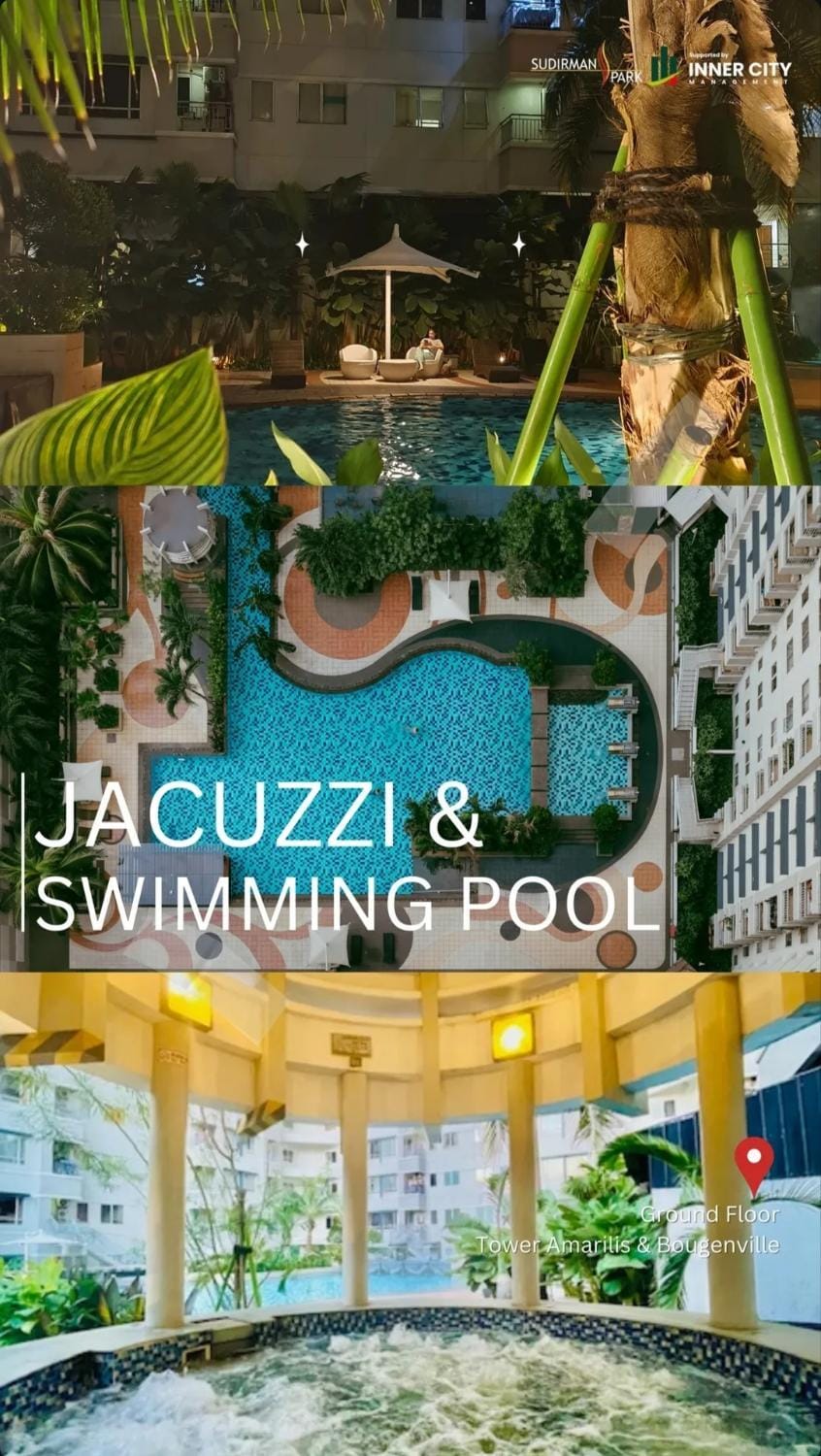 2BR Cozy City View CBD Sudirman Park Apartment, Positano House Design Apartment in South Jakarta City