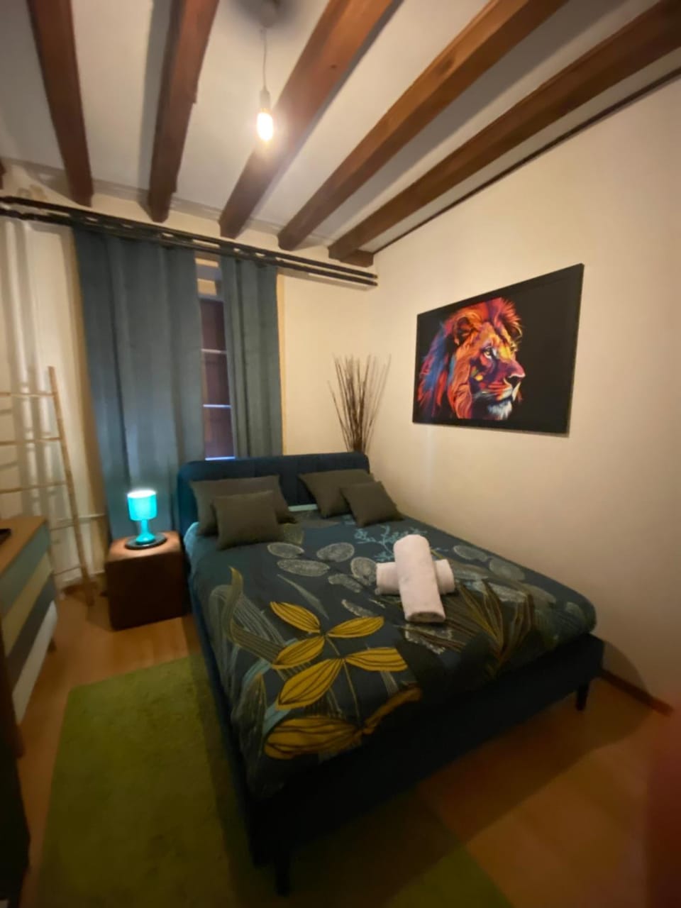 Bed, Bird's eye view, Winter, BBQ facilities, View (from property/room), Photo of the whole room, Bedroom, City view, Lake view, Landmark view, Mountain view, Entertainment, Sunrise, dishwasher, towels, washing machine