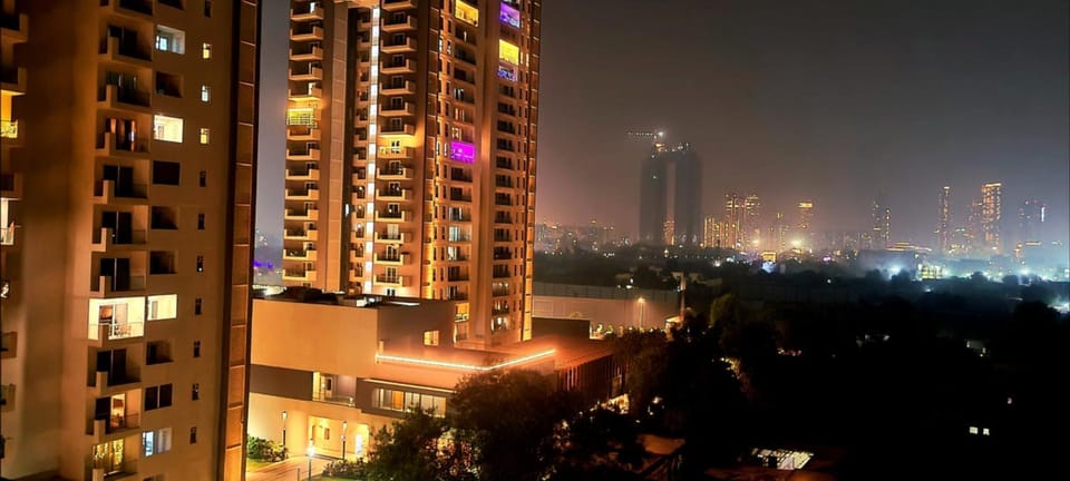 Property building, Night, Balcony/Terrace, City view