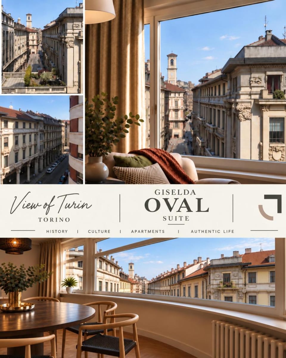 Giselda Oval Suite - Smart Central Apartment in Turin