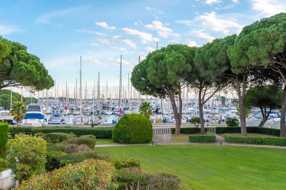 Le Cormoran Air-Climatisé-Parking-Vue Marina-Plage Apartment in Le Grau-du-Roi