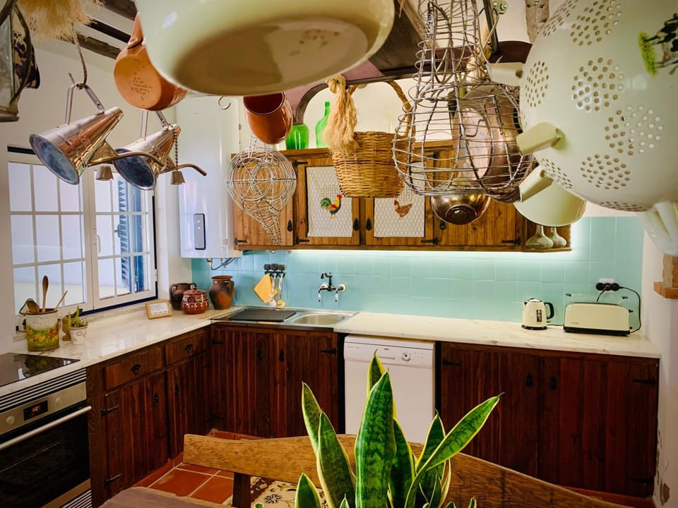 Kitchen or kitchenette, dishwasher, stove